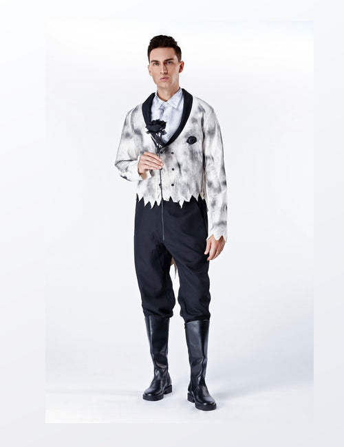 Adult Zombie Bride Groom Costume