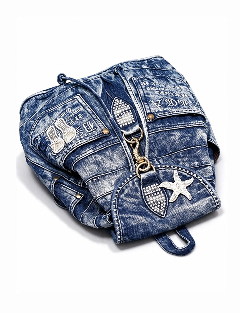 Denim Backpack Bag