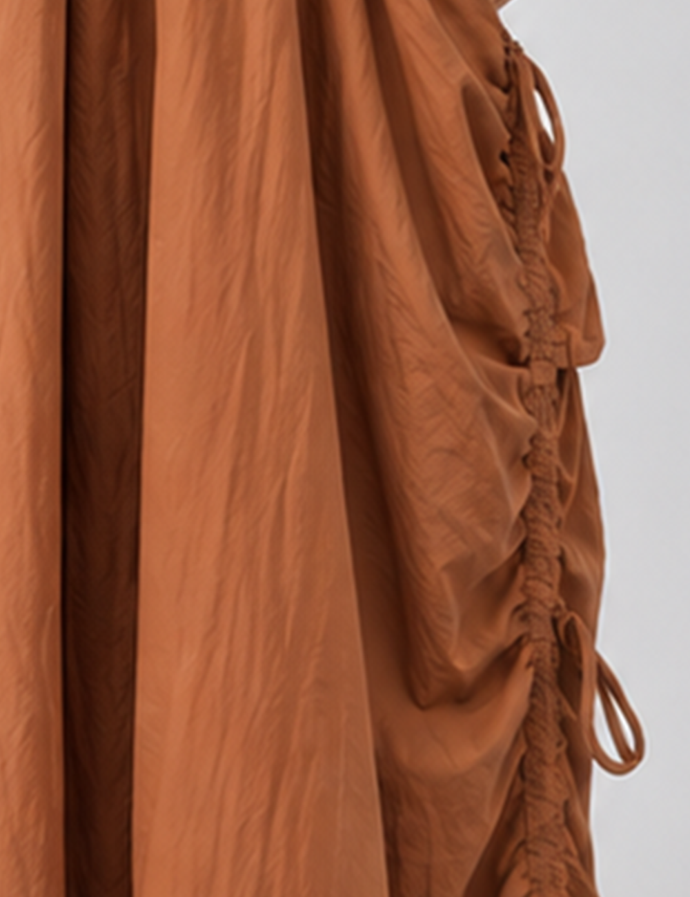 Ladies Boho Drawstring Pocket Organic Maxi Skirt