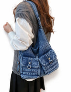 Denim Backpack Bag