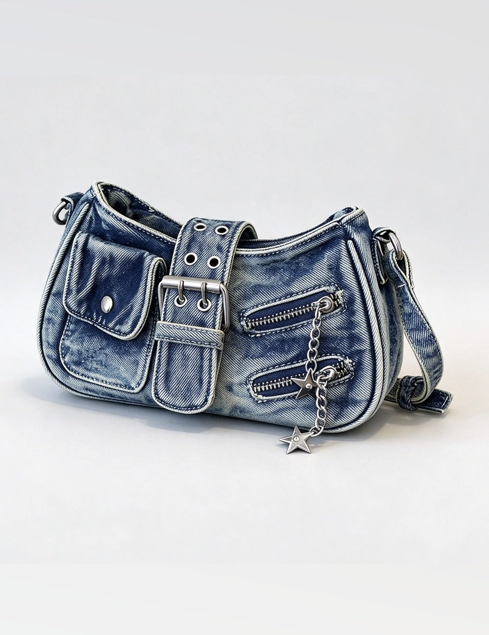 Denim Crossbody Bag