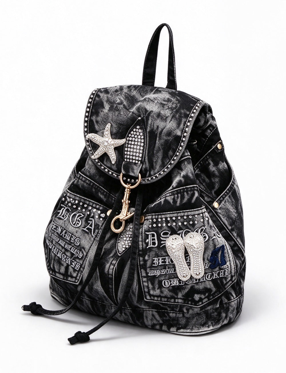 Denim Backpack Bag