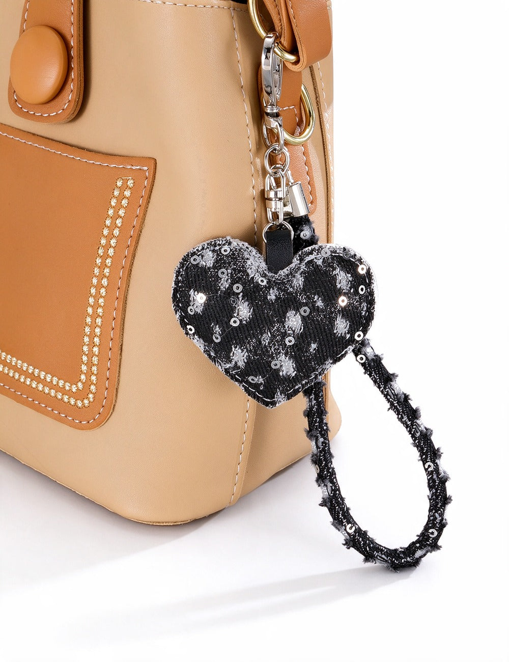 Denim Heart Pendant