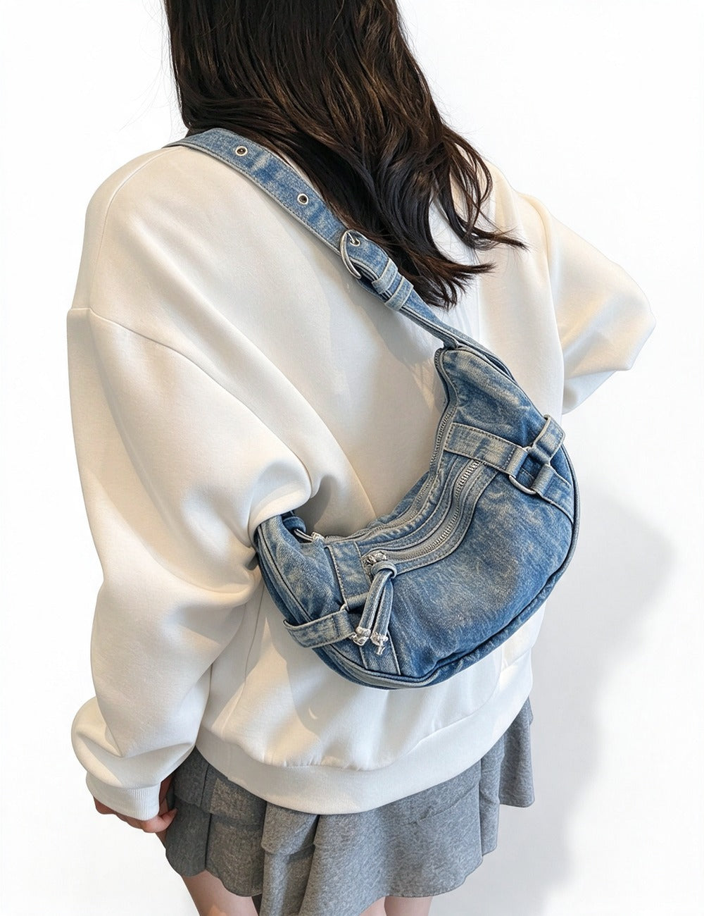 Denim Crossbody Bag