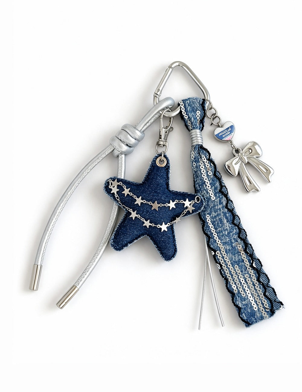 Denim Star Charm