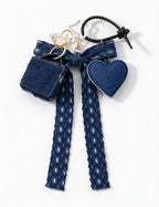 Denim Hand Bag Keychain