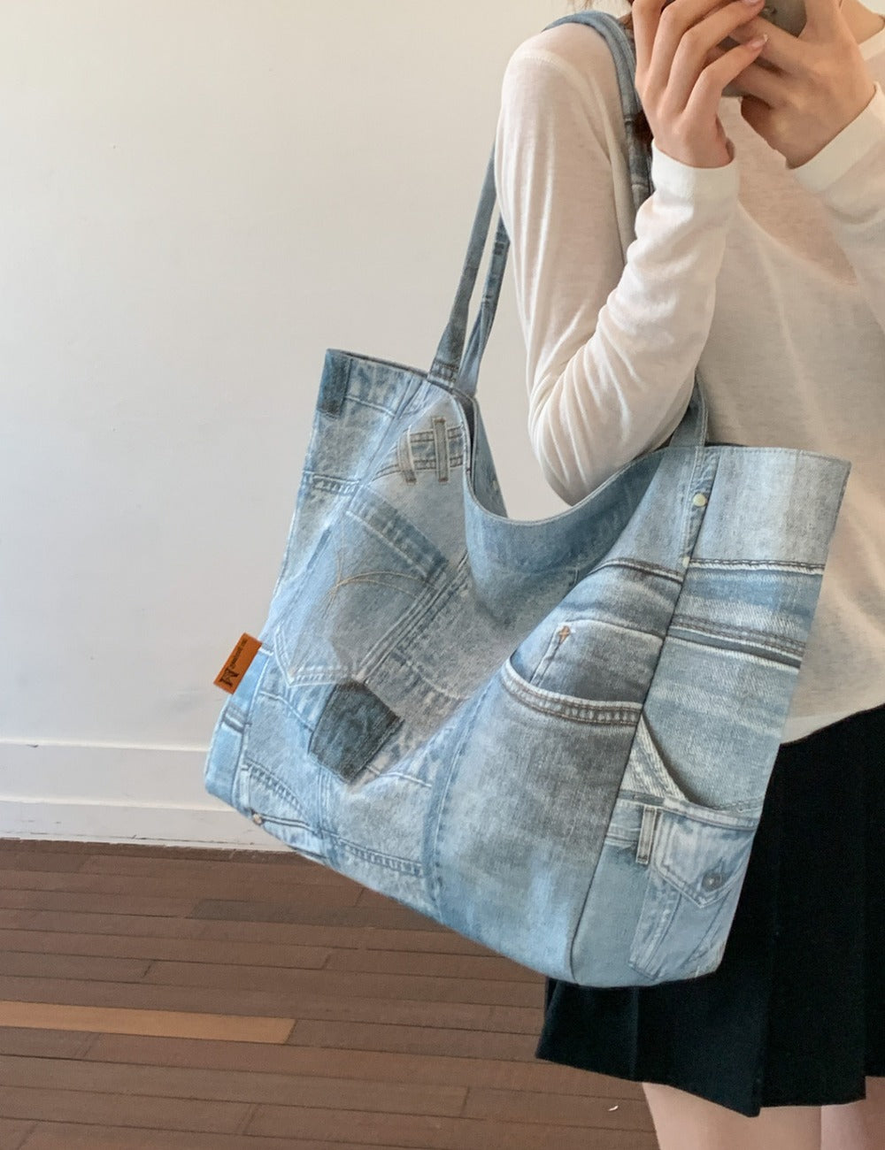 Denim Tote Bag