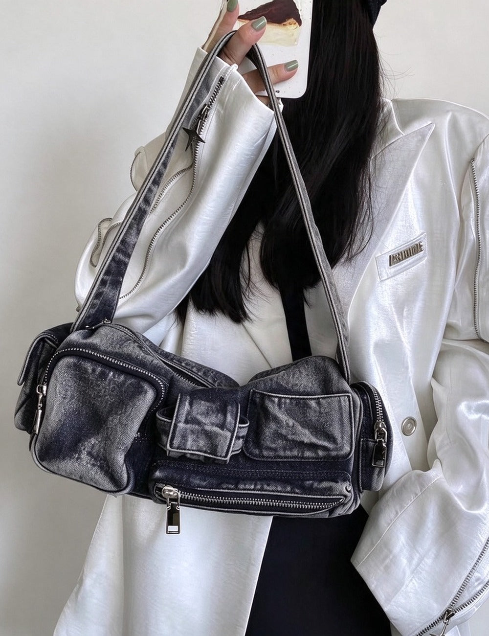 Denim Shoulder Bag