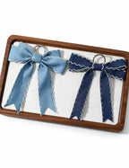 Denim Bow Bag Charm