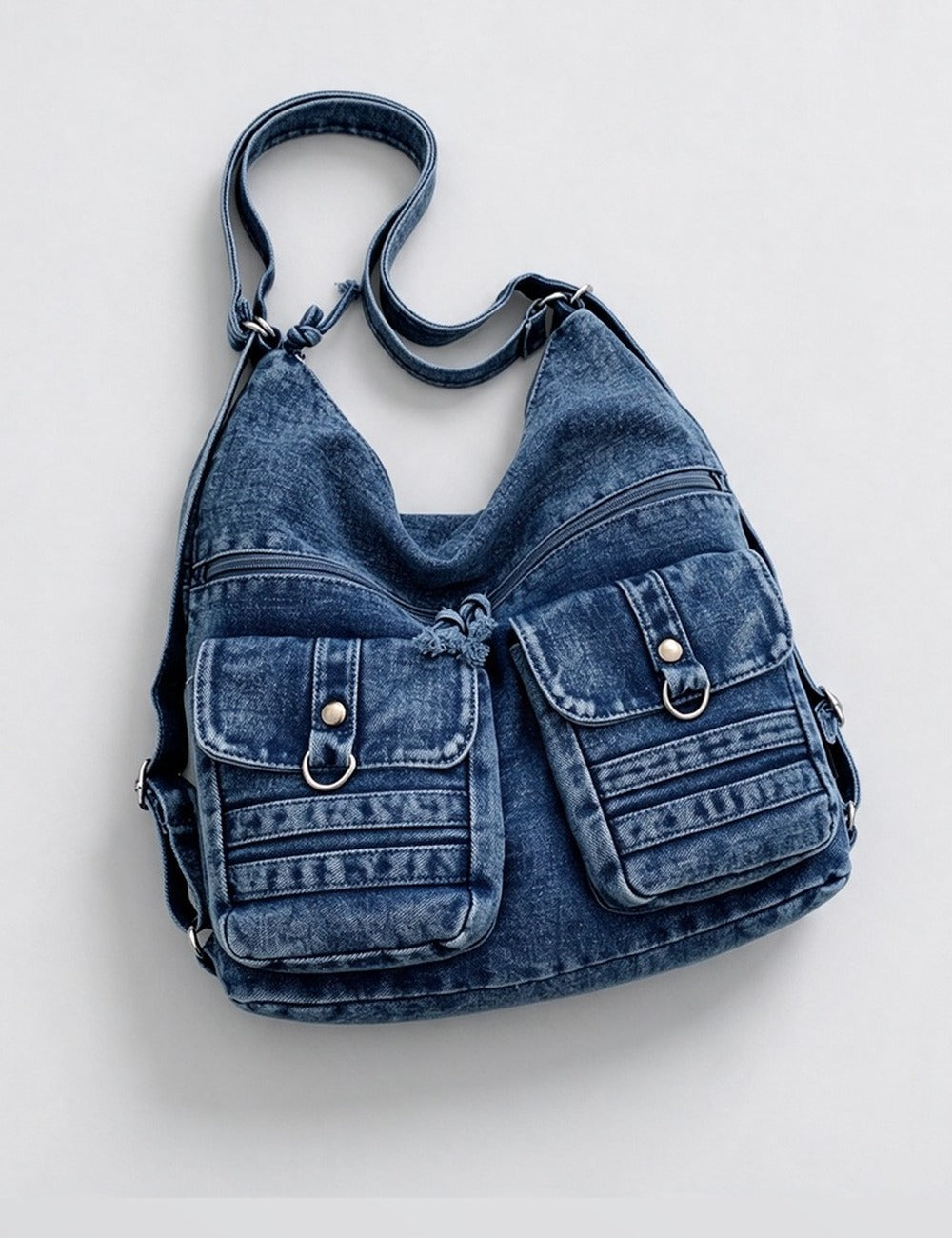 Denim Backpack Bag