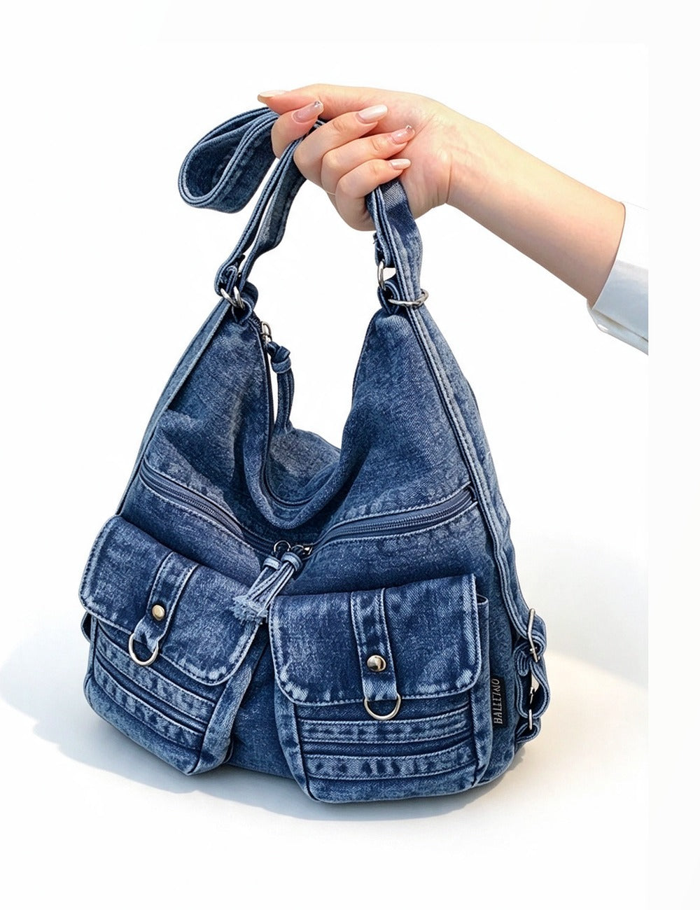 Denim Backpack Bag