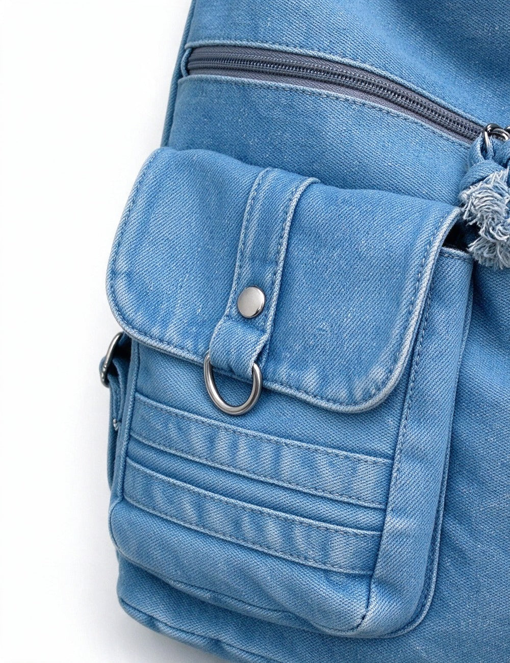 Denim Backpack Bag