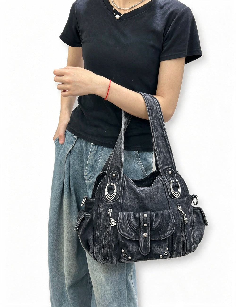 Denim Hand Bag