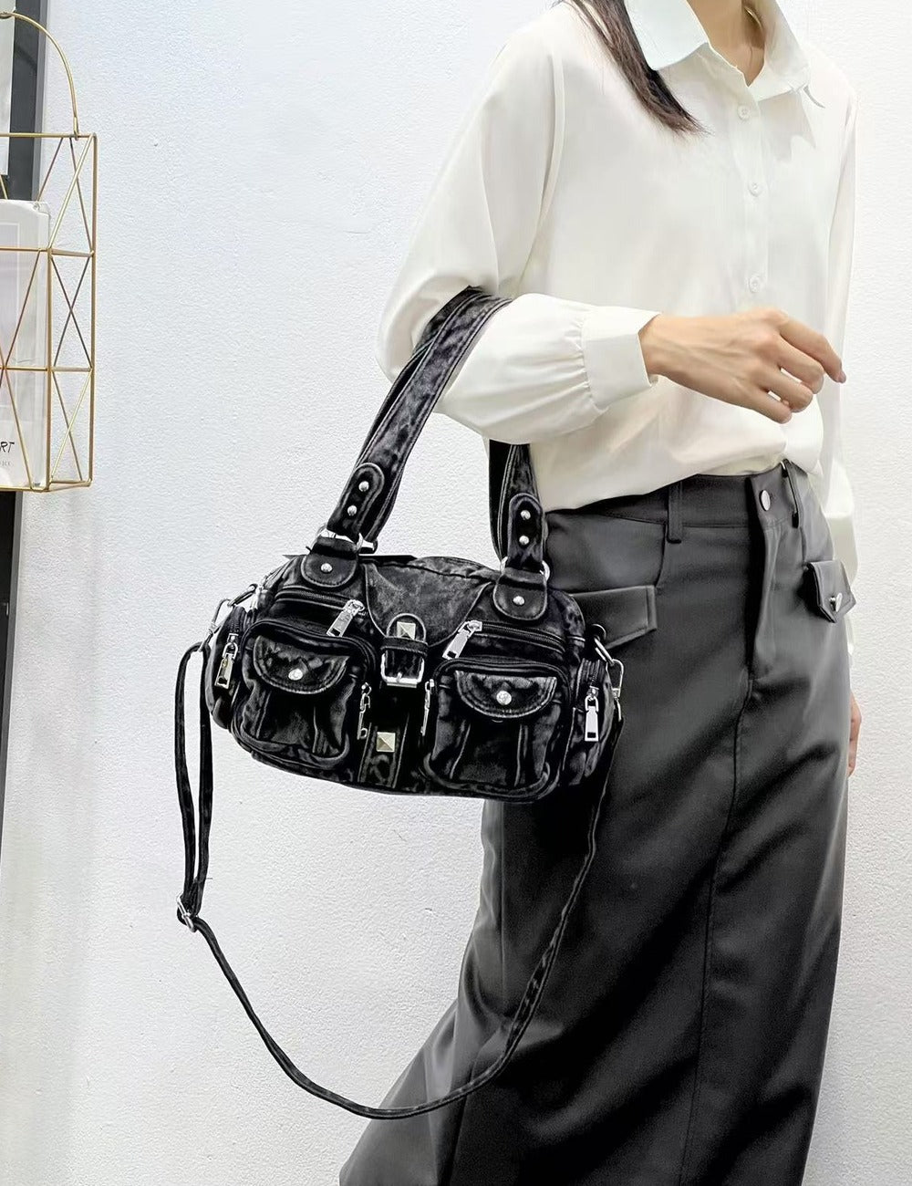 Denim Shoulder Bag