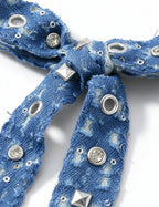 Denim Hand Bag Keychain