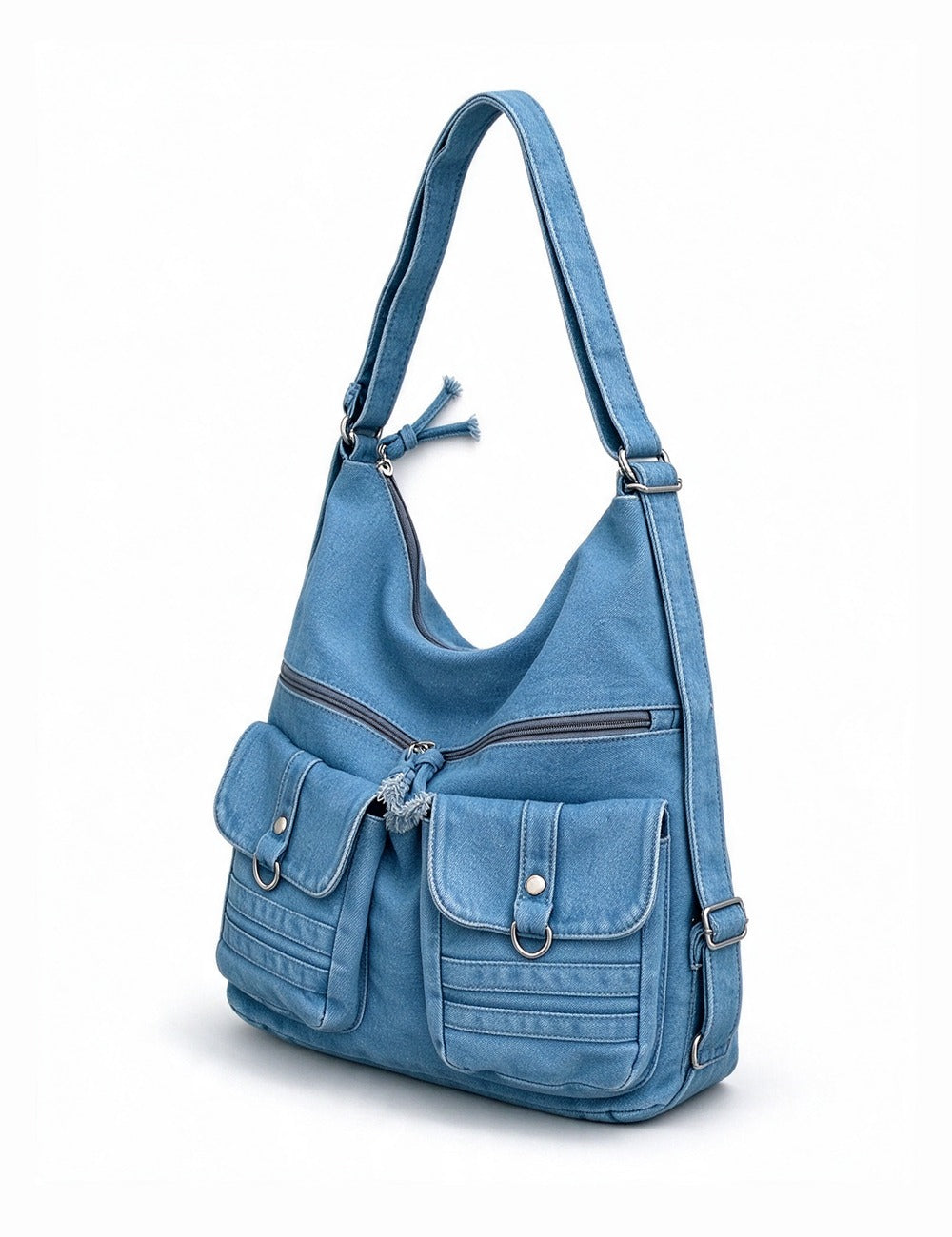 Denim Backpack Bag