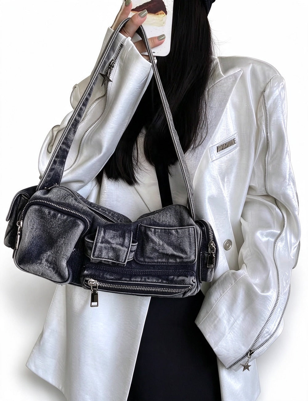 Denim Shoulder Bag