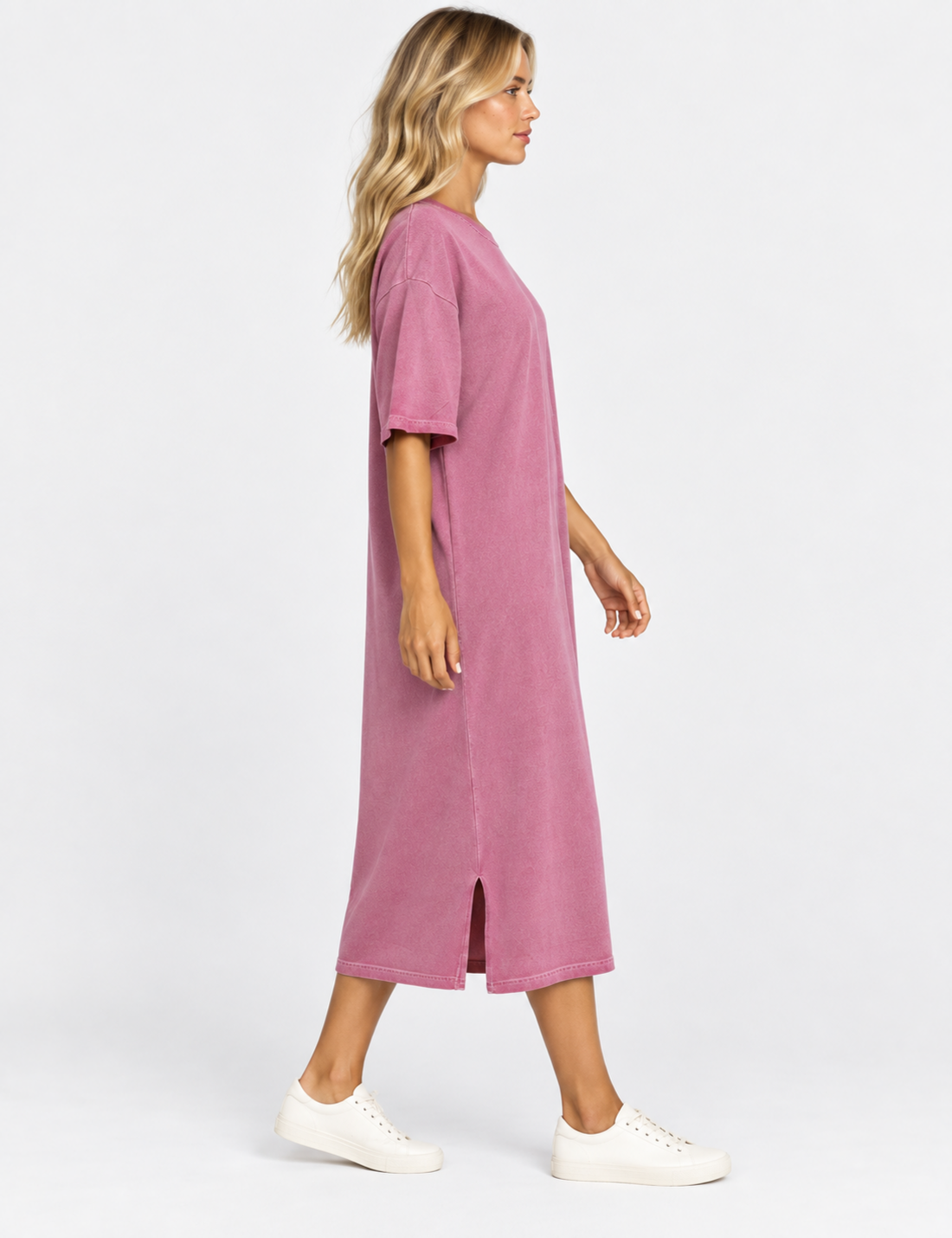 Women's Oversized T-Shirt Dress - Sweetkama Wholesale - #7831
