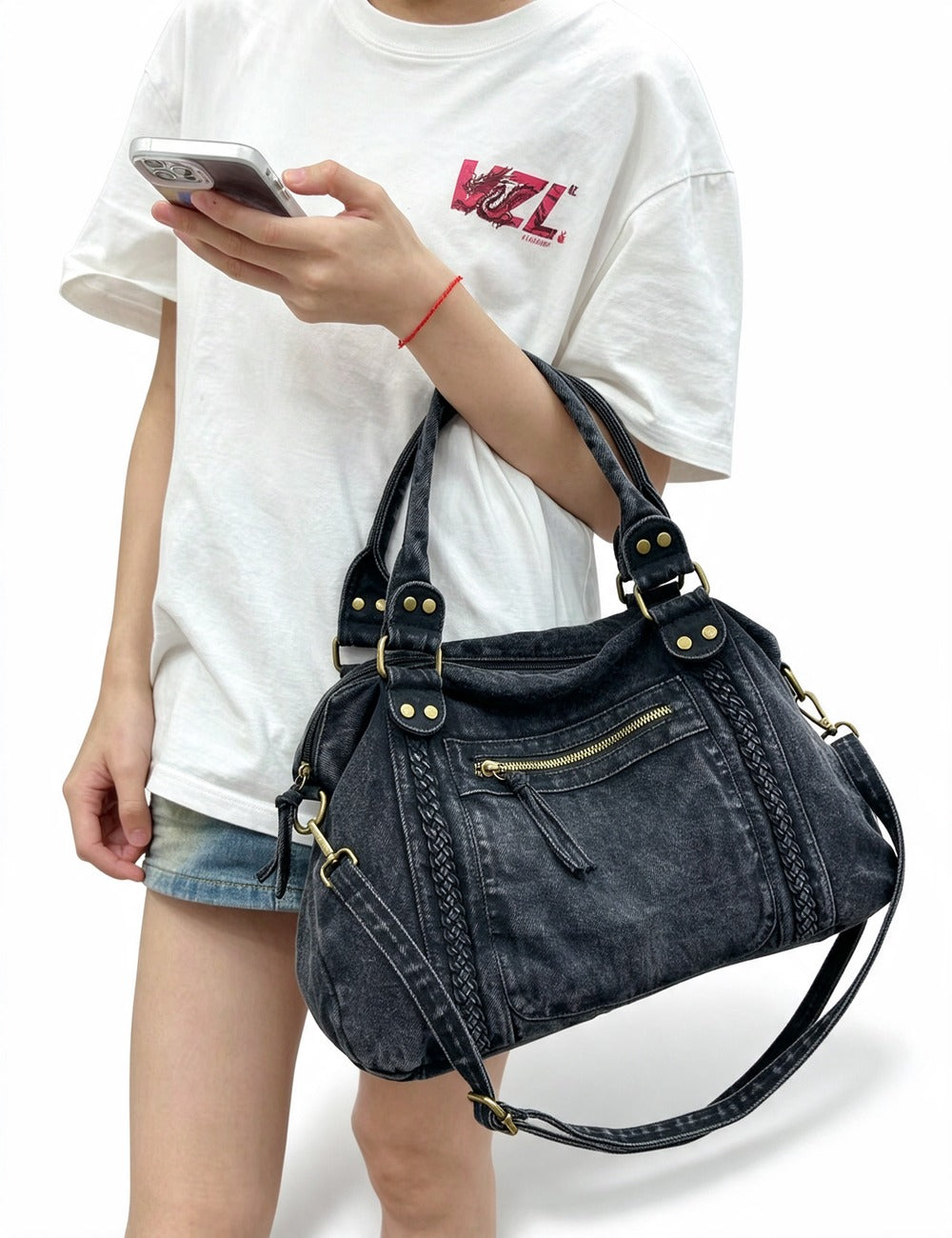 Denim Hand Bag