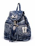 Denim Backpack Bag