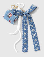 Denim Hand Bag Keychain