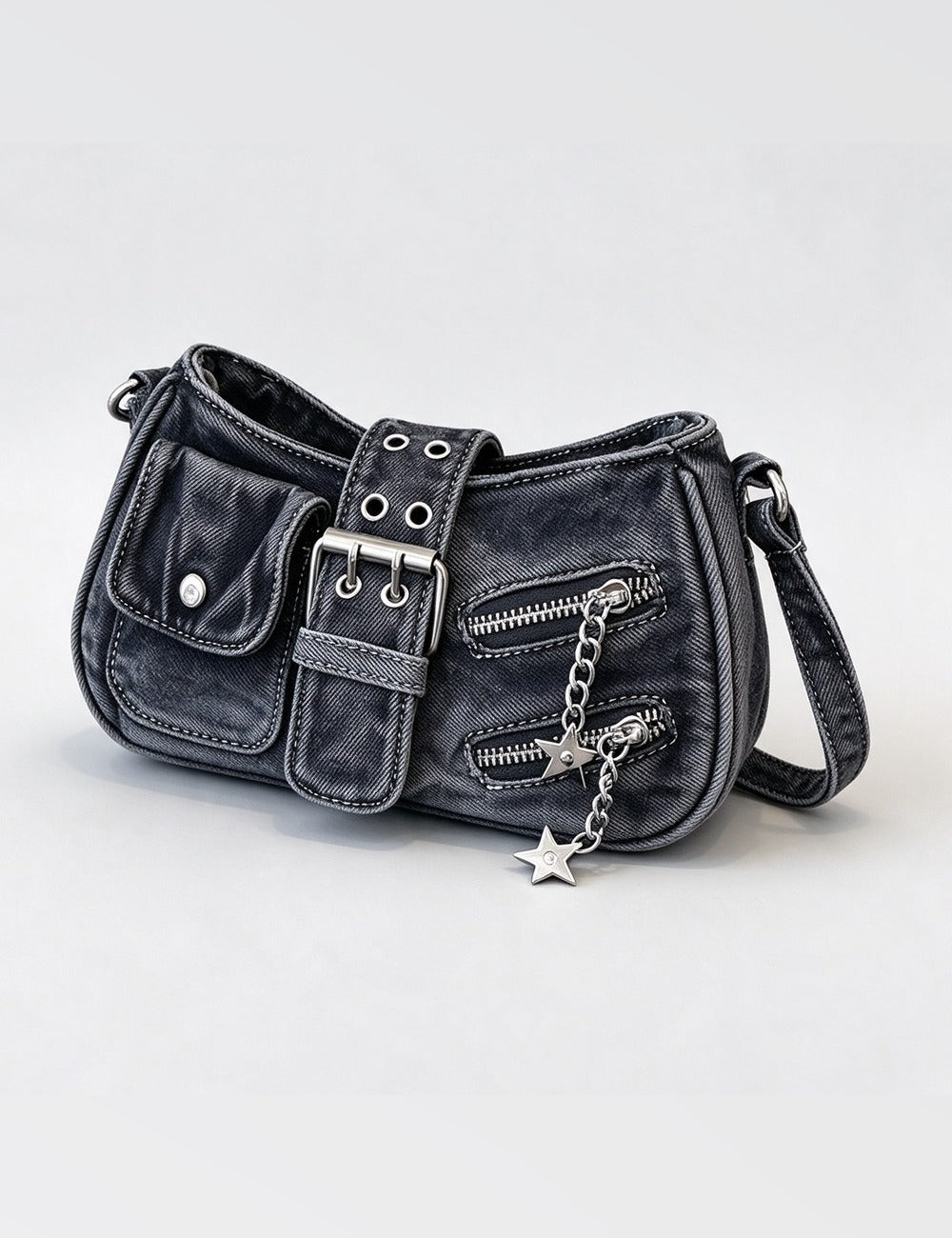 Denim Crossbody Bag