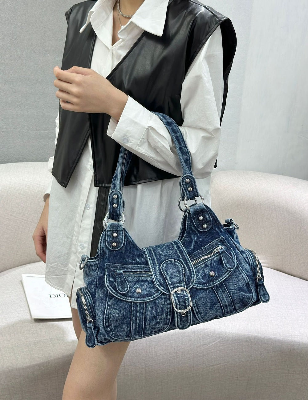 Denim Hand Bag