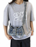 Denim Crossbody Bag