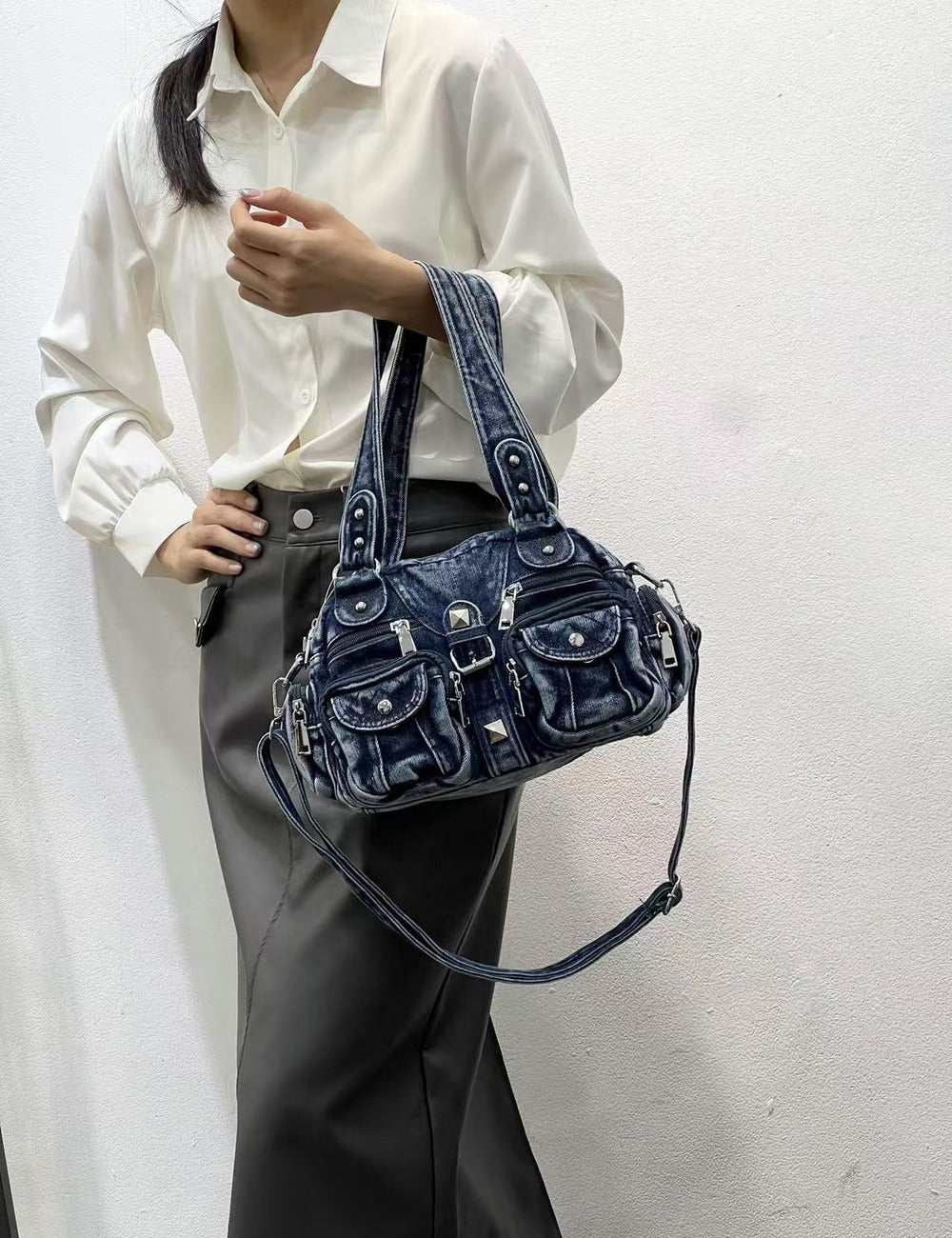 Denim Shoulder Bag