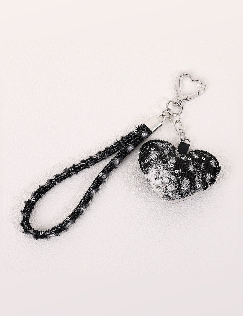 Denim Heart Pendant