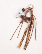 Leopard Heart Bag Charm