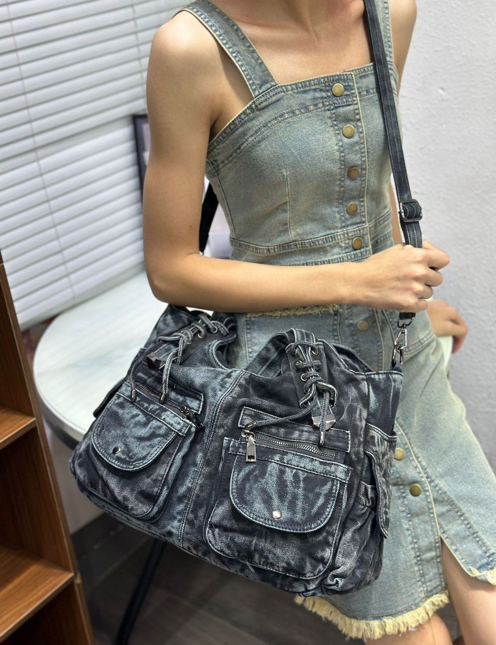 Denim Shoulder Bag