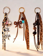 Leopard Heart Bag Charm