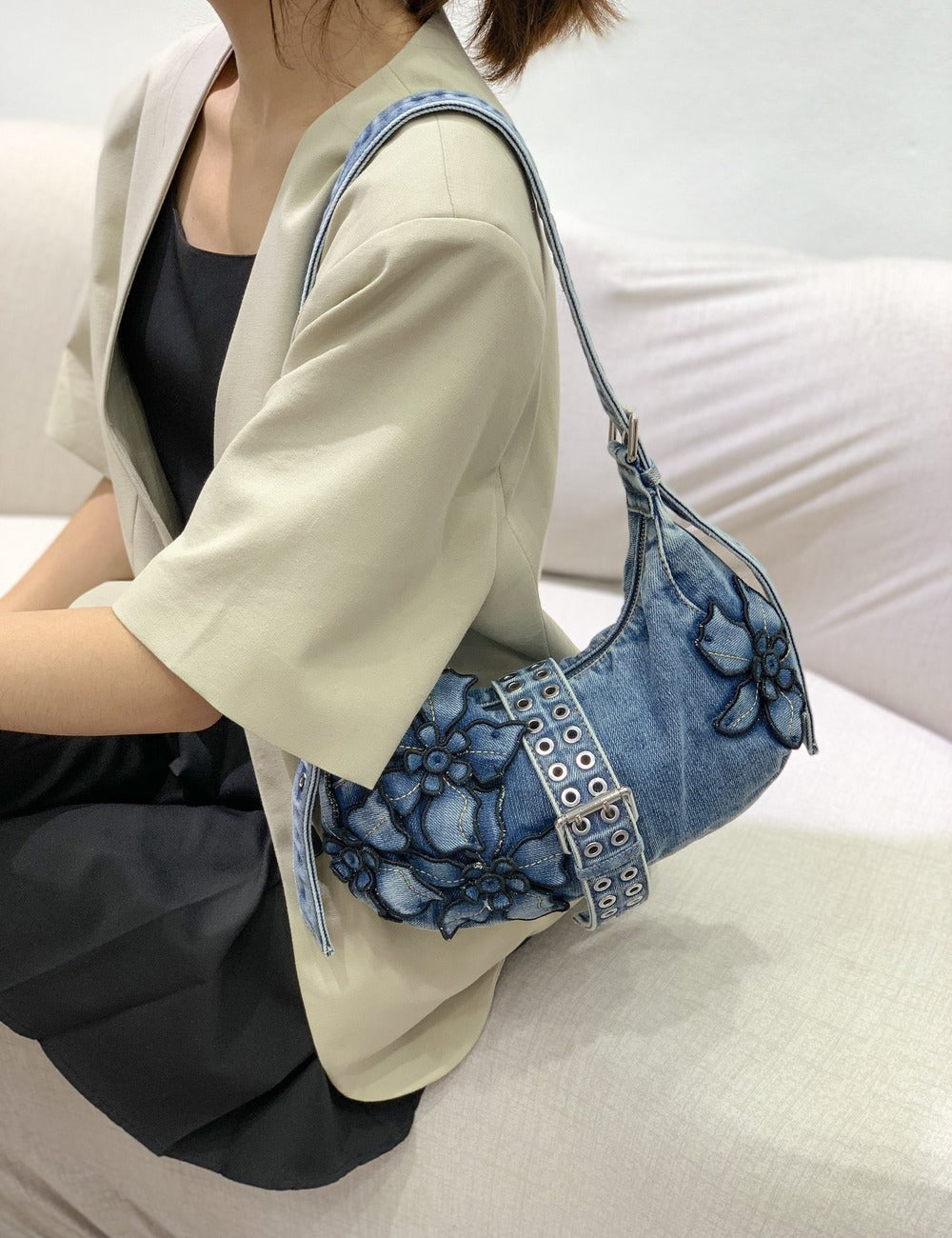 Denim Shoulder Bag