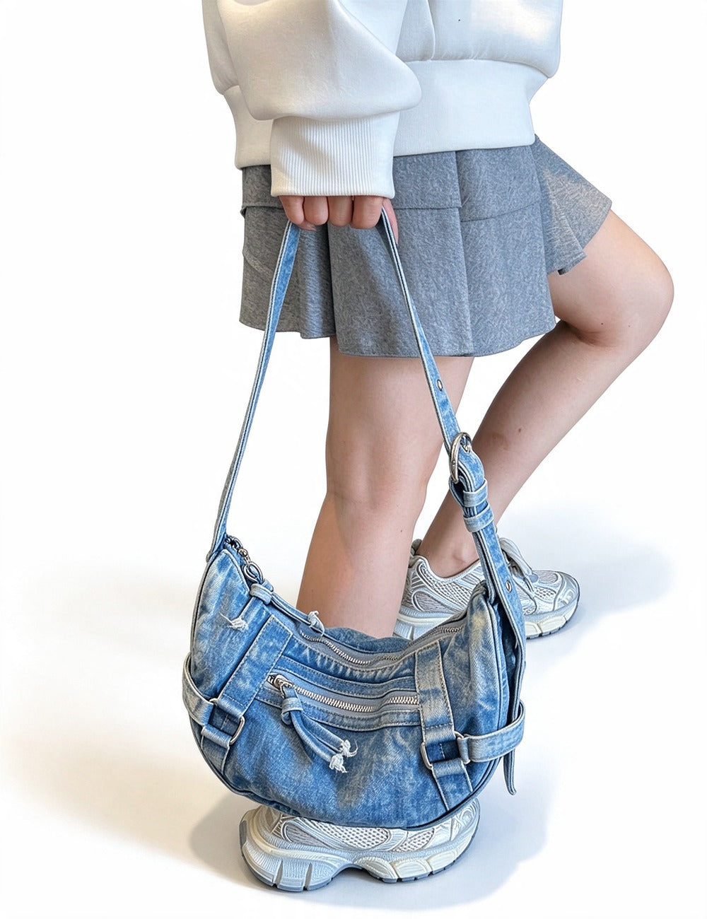 Denim Crossbody Bag