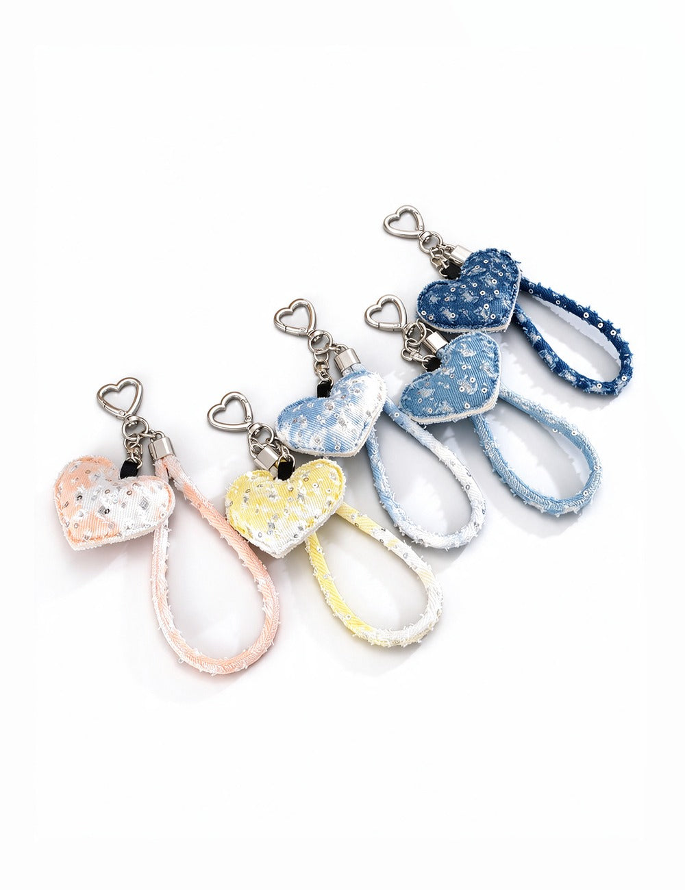 Denim Heart Pendant
