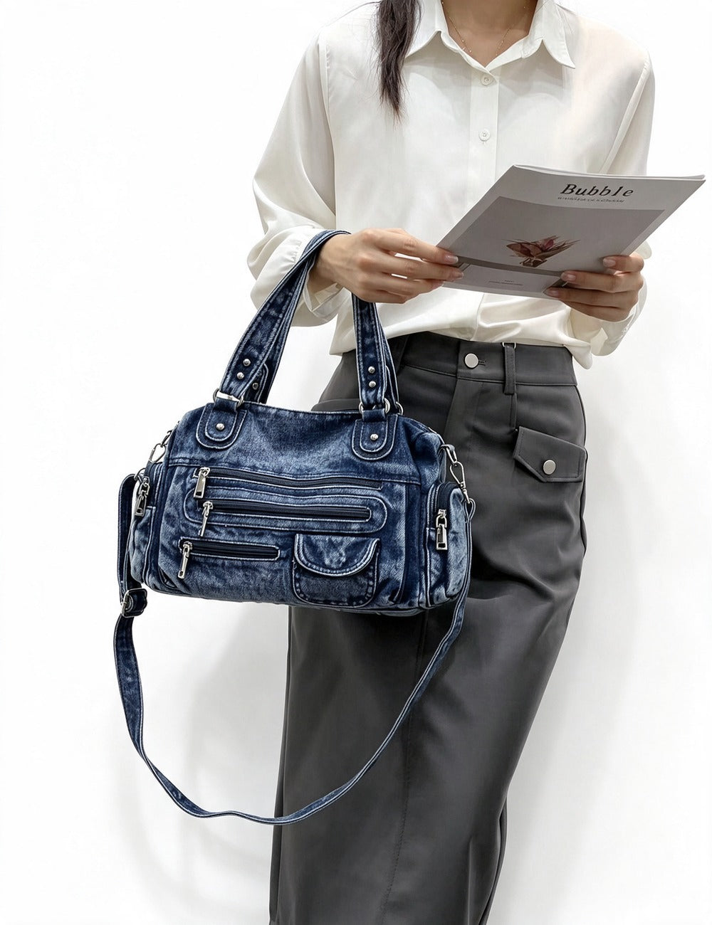Denim Hand Bag