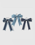 Denim Bow Bag Charm
