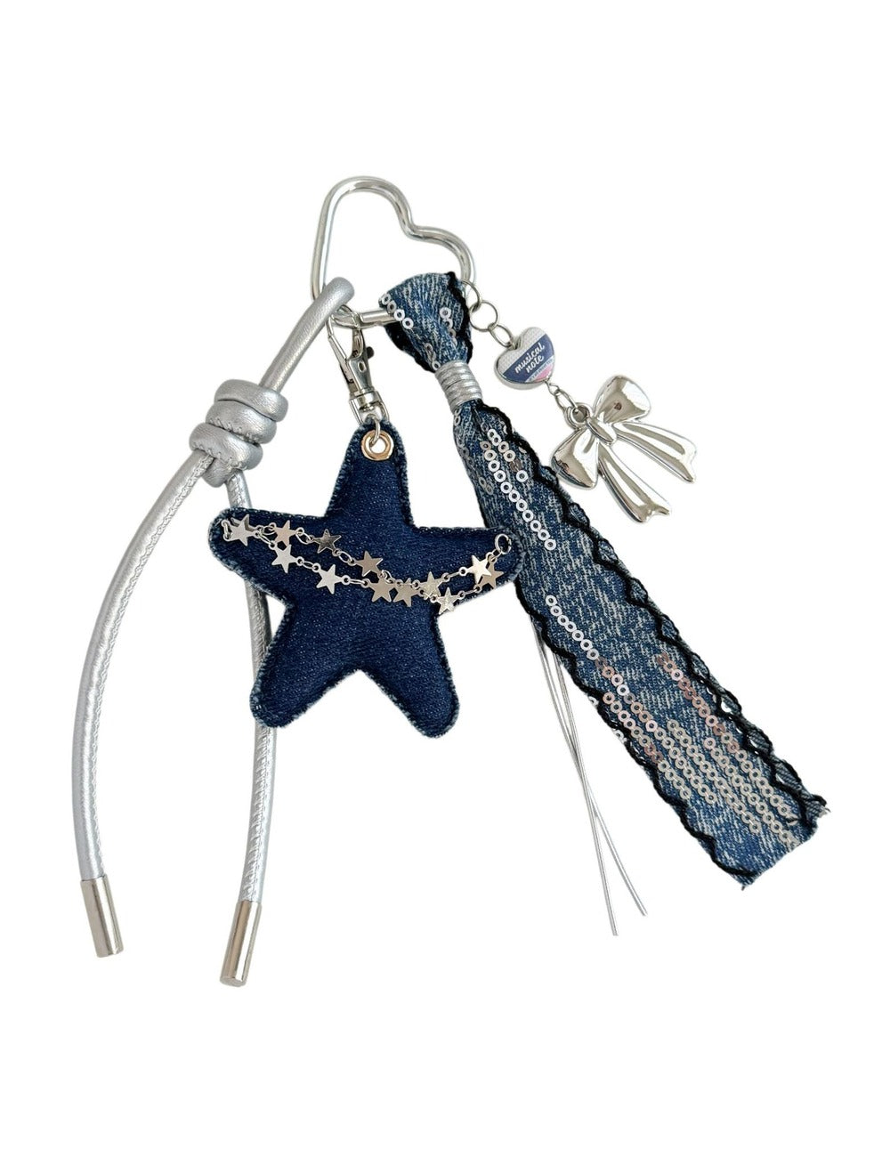 Denim Star Charm