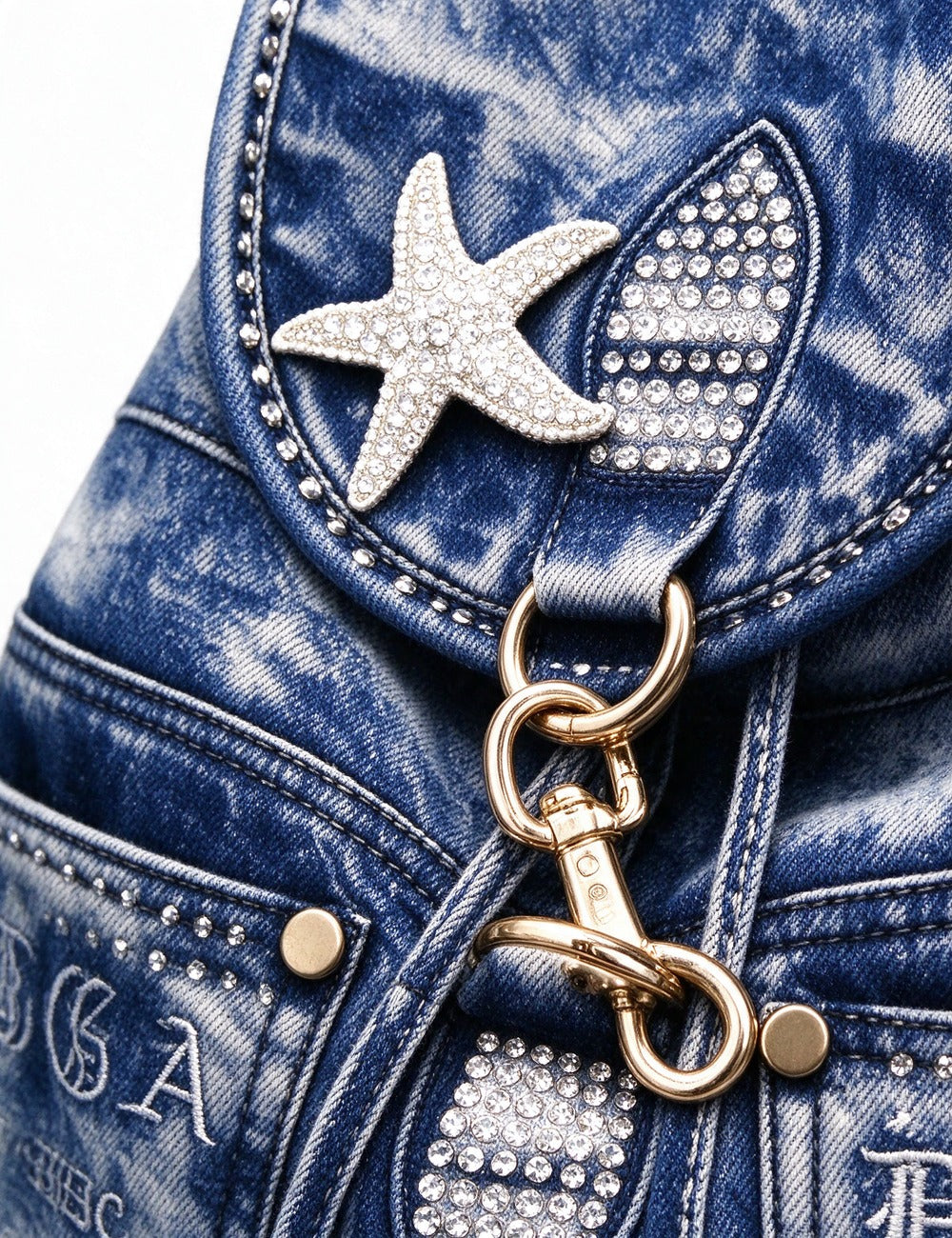 Denim Backpack Bag