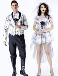 Adult Zombie Bride Groom Costume
