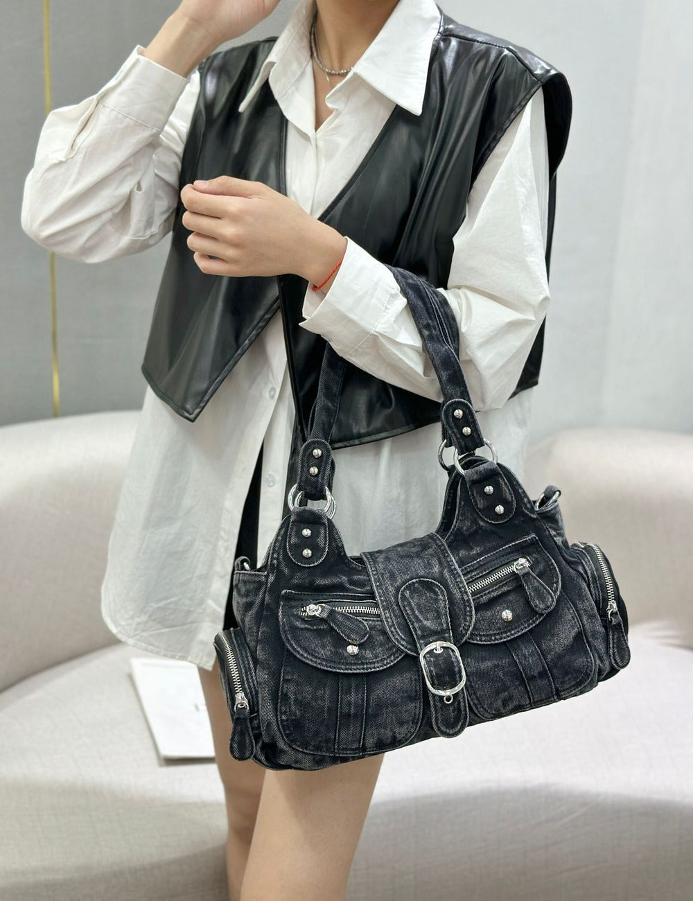Denim Hand Bag