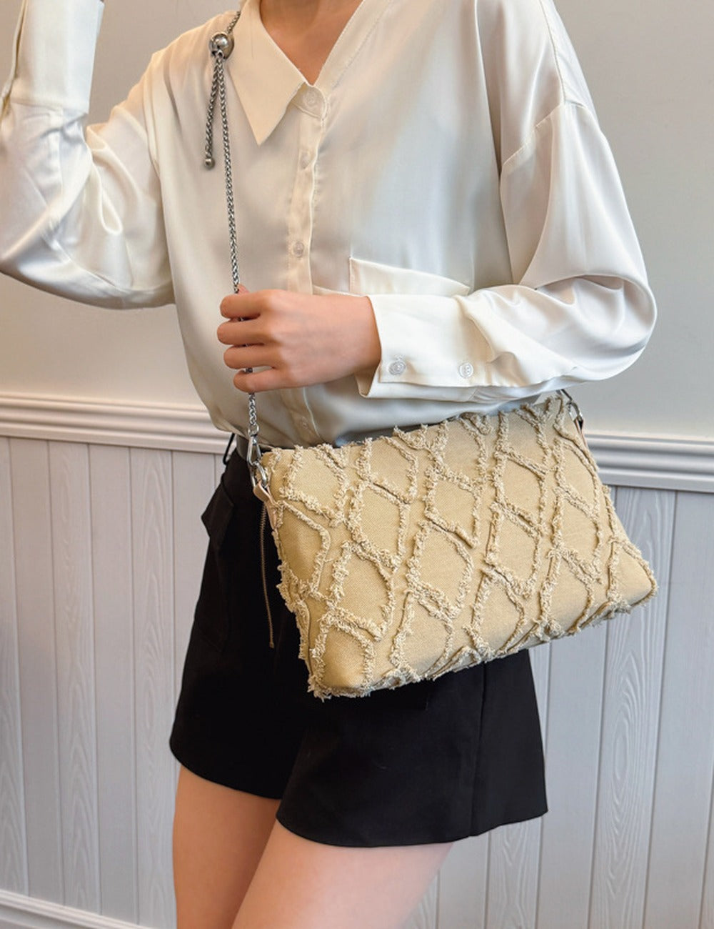 Denim Crossbody Bag