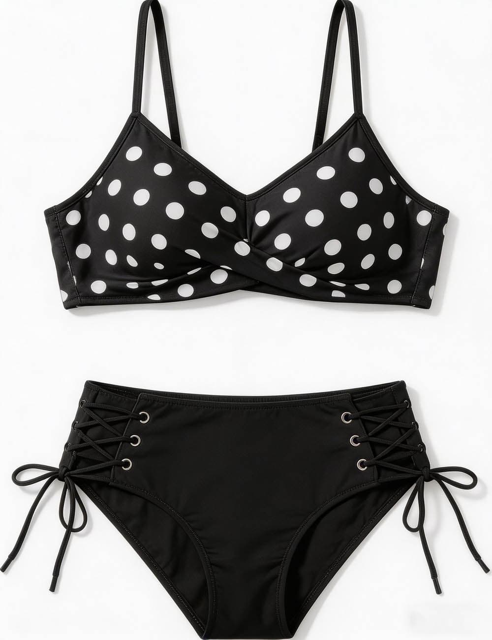 Ladies Polka Dot Print High Wa - Sweetkama Wholesale - #4567