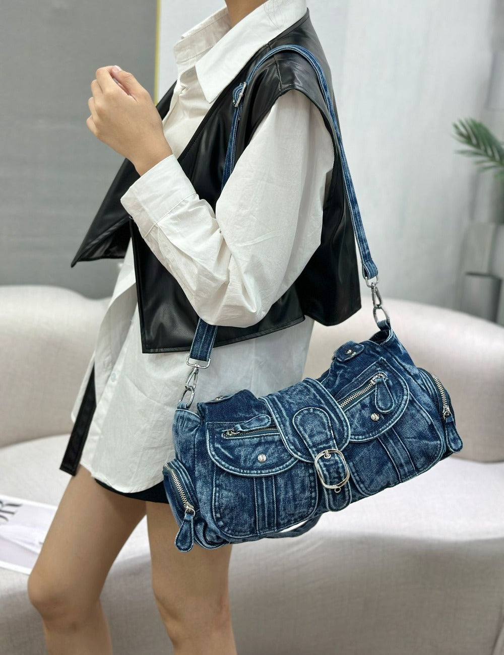 Denim Hand Bag